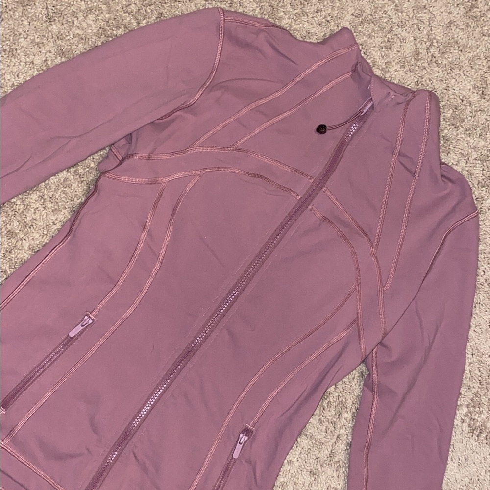 Lululemon pastel pink define zip up jacket size 8